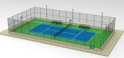 Pagar Kawat Harmonika PVC Hijau