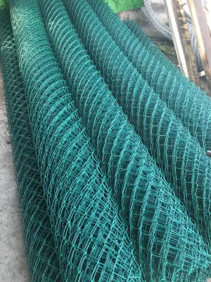Pagar Kawat Harmonika PVC Hijau